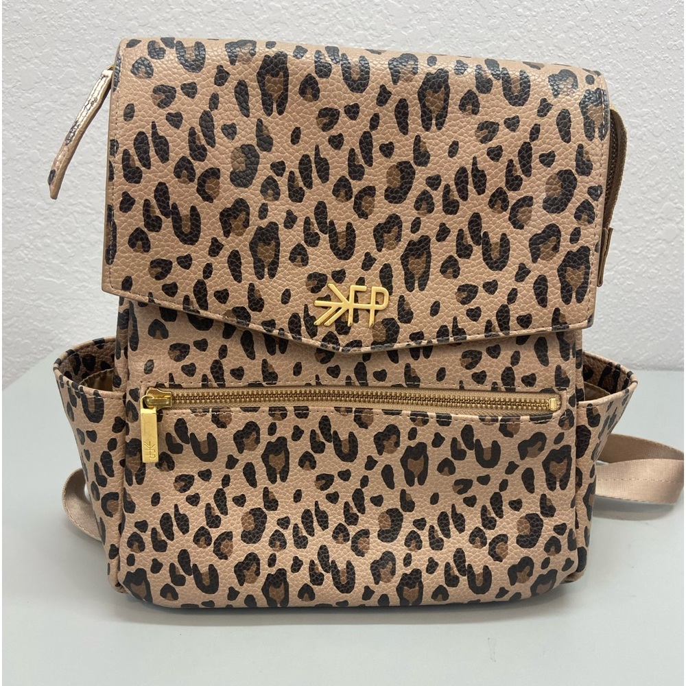 Freshly picked mini leopard print diaper bag